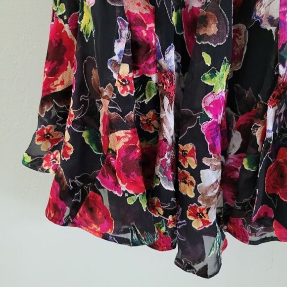 Alice + Olivia Mina puff sleeve mini dress size 4 - Picture 9 of 16